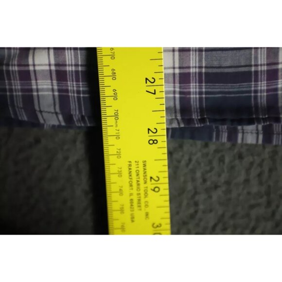 John Varvatos Button Up Shirt Mens L Blue Plaid Button Down Collared Long Sleeve - Picture 8 of 9